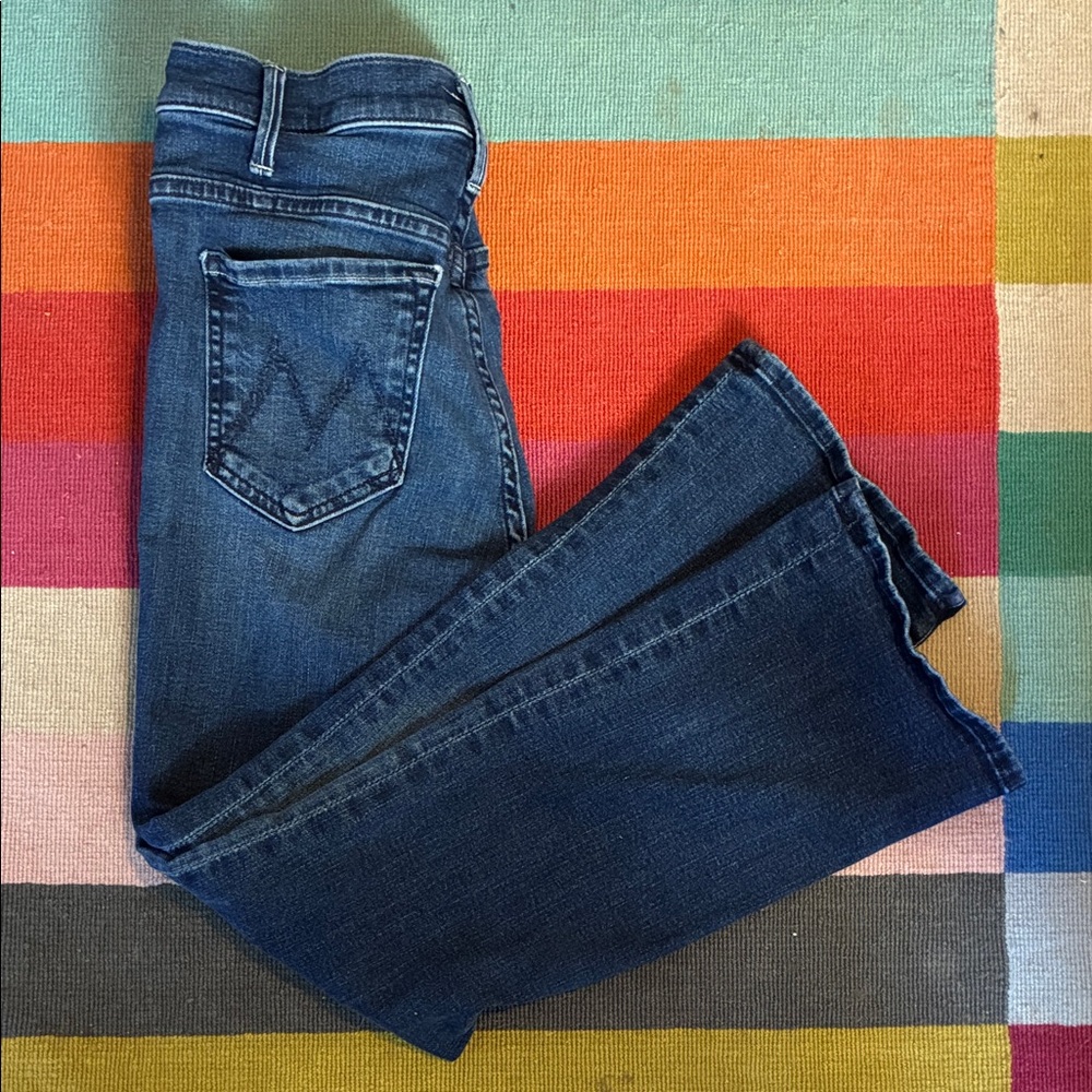 MOTHER Blue Ankle & Cropped Jeans